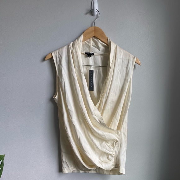 Theory Tops - Theory Derona Drape Front Blouse